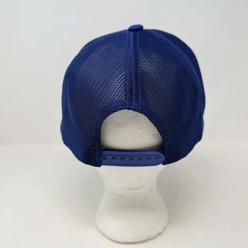 Dutch Bros Coffee Company Always Stoked Rope Trucker Hat Blue Mesh Snapback Cap‎